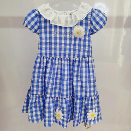 格纹雏菊连衣裙 商品图0