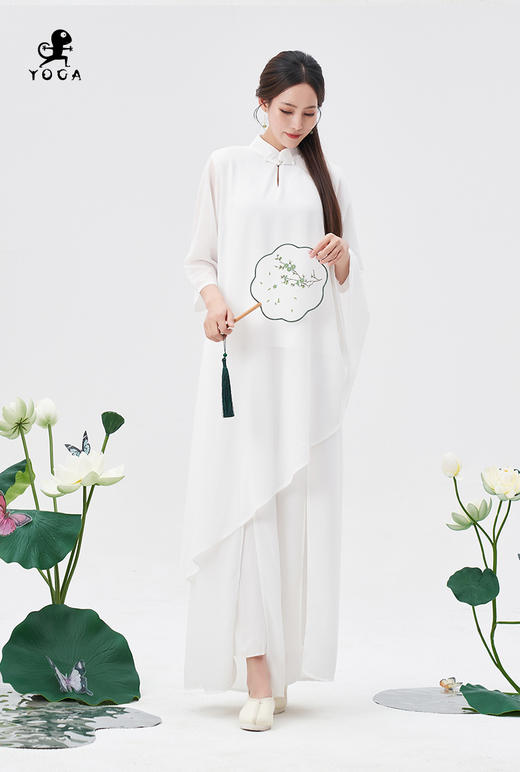 壁虎瑜伽国风任意门【2404TZ291】禅意两件套【5天发货】（无胸垫） 商品图6