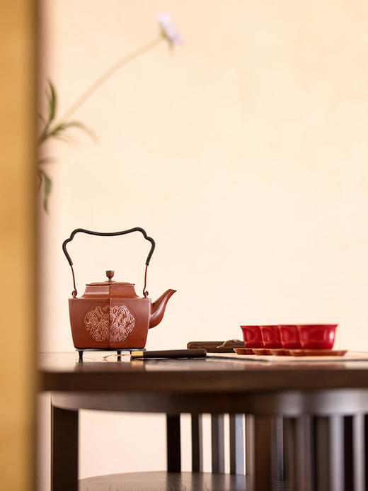 朱炳仁铜 鸿运当头茶礼套装功夫茶具新款轻奢高档茶壶送客户礼品 商品图4