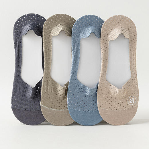 【6双！清凉一夏！】夏日必备！黑科技船袜男士夏季薄款，巨舒适，冰丝棉底更清爽，网眼透气，防滑不掉跟，男生浅口隐形袜，百搭随意配，细节精致，多场合适用，静享舒爽之感！ 商品图4