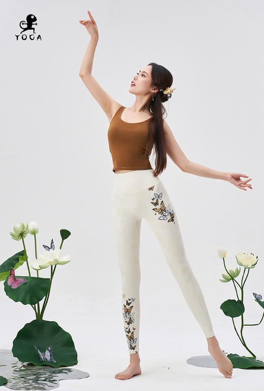 壁虎瑜伽【2404SY130-焦糖】【5天发货】（一体式胸垫） 商品图3