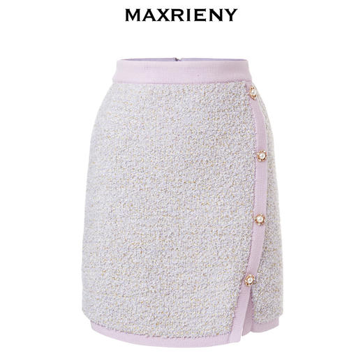 MAXRIENY复古千金小香风半身裙秋季新款包臀裙(货号:MC87SK538) 商品图4