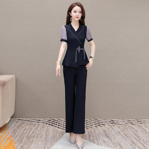 时尚气质，潮流拼接两件套QYM-YJ-24JA36-L 商品图0