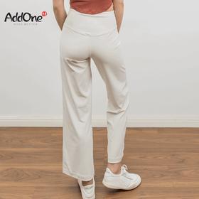 AddOne+1瑜伽舞蹈裤女宽松直筒裤透气高腰普拉提九分裤