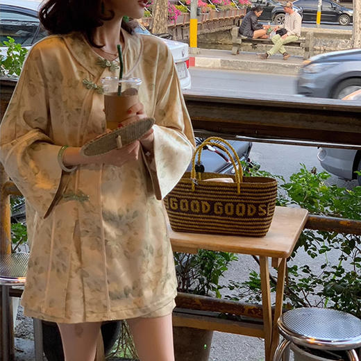 裁缝学苑AQ269新中式轻国风盘扣套装纸样女装上衣 短裤子服装打板 商品图6