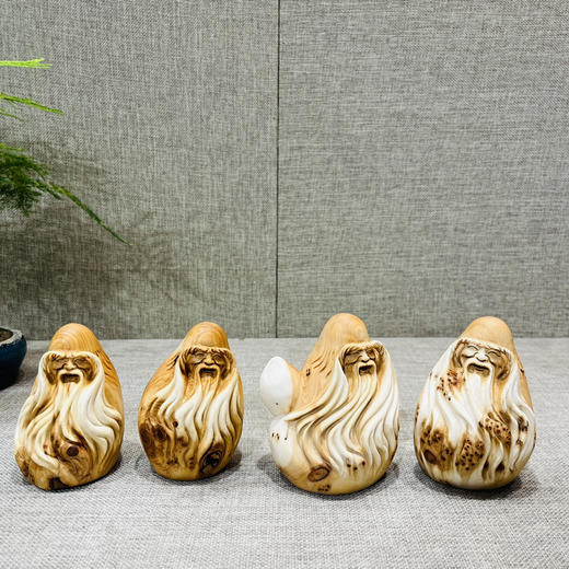 小寿星。崖柏小摆件 商品图0