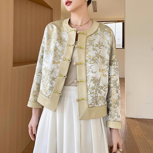 裁缝学苑AS229桑蚕丝宋锦盘扣新中式女装外套纸样做衣服打版裁剪 商品图5