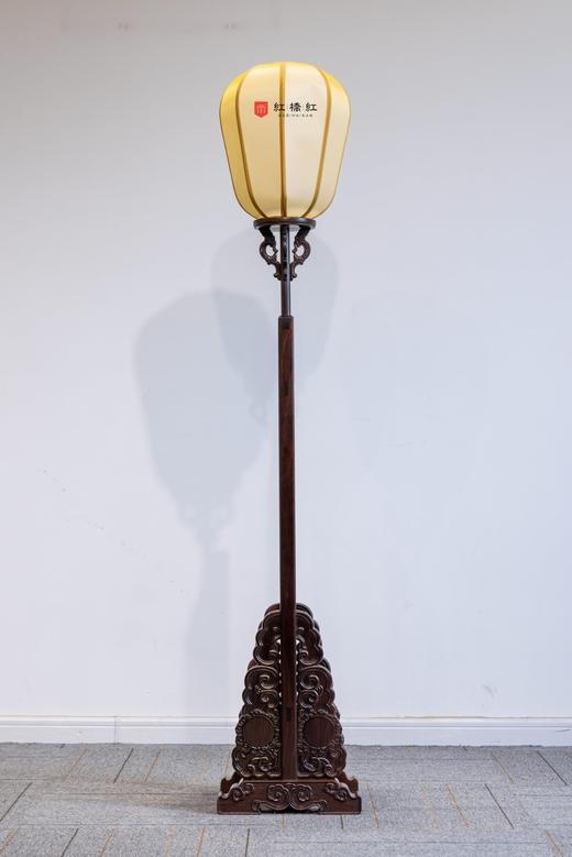 红桥红  家具严选  大红酸枝（交趾黄檀）【嘉木堂升降式灯台 宫灯】 商品图7