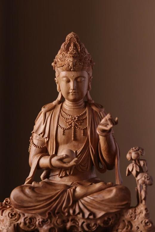 持珠观音°老山檀香摆件 商品图4