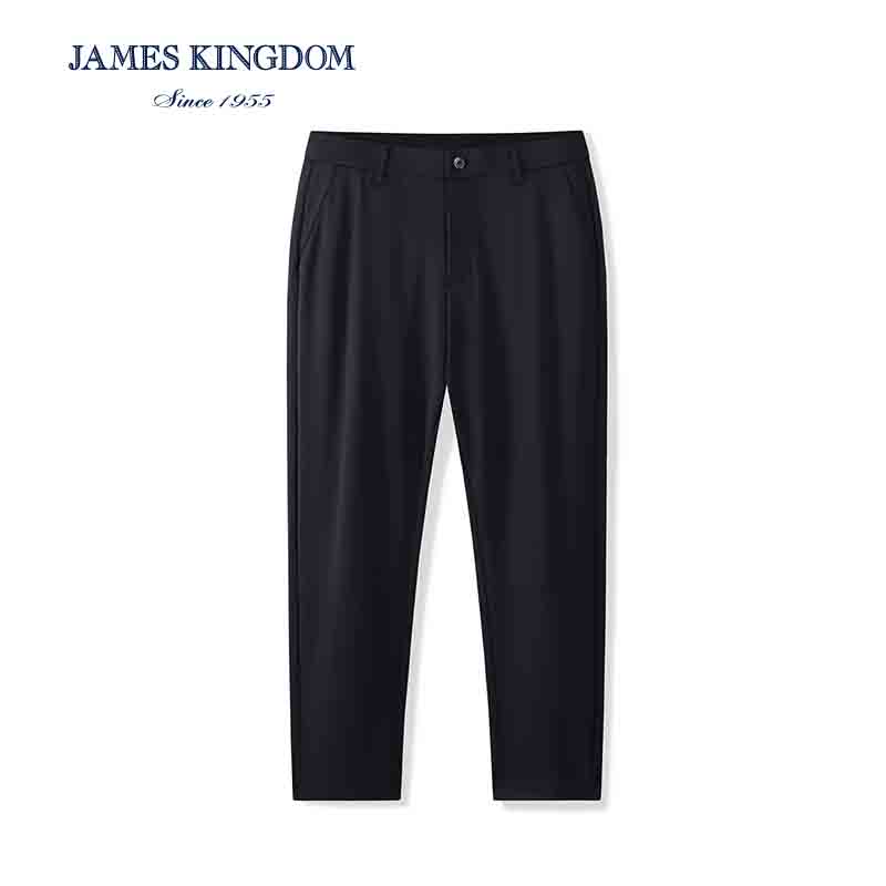 【桑蚕丝夏季弹力休闲裤】占姆士夏季高端男士免烫正装含桑蚕丝百搭商务长裤