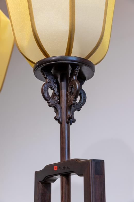 红桥红  家具严选  大红酸枝（交趾黄檀）【嘉木堂升降式灯台 宫灯】 商品图2