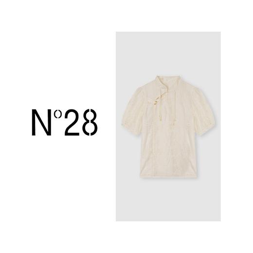 【破价】N°28【东方美人】新中式高级感休闲衬衫印花流苏短袖上衣8A21S506 商品图0