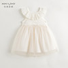 马克珍妮2024年夏装新款 女童镂空花边领网纱连衣裙 240728 商品缩略图1