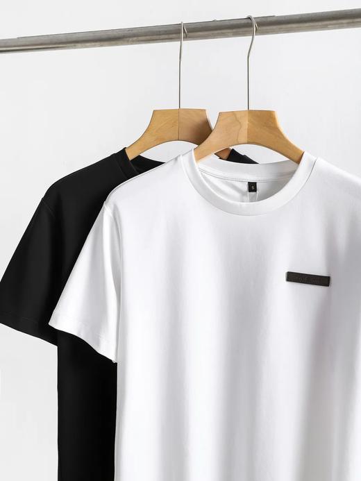 经典法奢柜4.3K！高端男士匹马棉皮标短袖T恤 商品图1