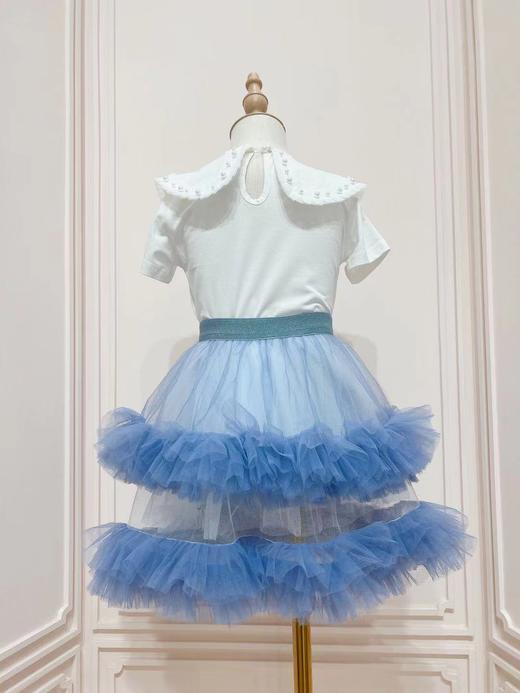 珍珠翻领T恤  双层蛋糕蓬蓬半裙 商品图2