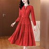AHM-8265法式优雅红色大摆长裙夏季新款时尚高级感气质显瘦连衣裙 商品缩略图2