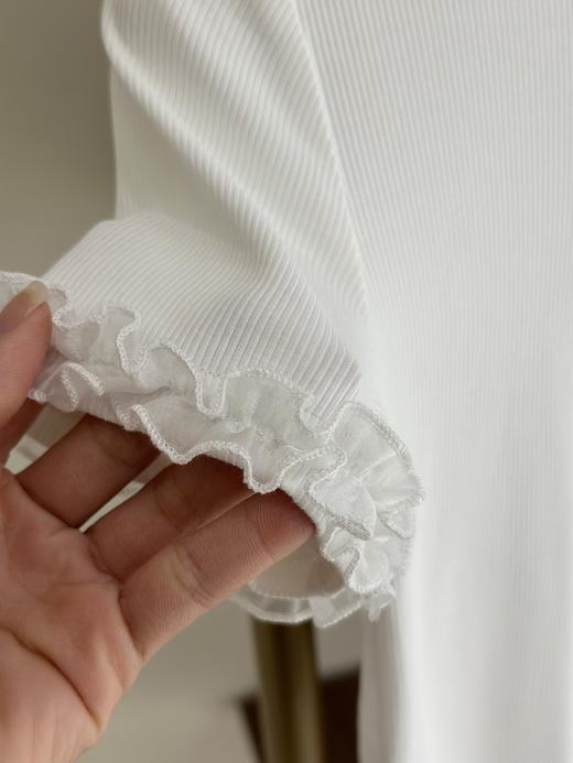 木耳边短袖打底衫 商品图2