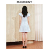 【城市静奢】MAXRIENY气质复古连衣裙夏法式显瘦钉珠褶皱裙子(货号:MS85DR053) 商品缩略图3