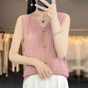 冰丝吊带背心，薄款ins风设计感小众无袖上衣CC-JY-1132