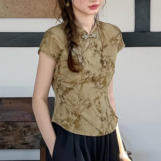 裁缝学苑AQ271新中式上衣女夏短袖衬衫纸样改良国风盘扣小衫版型 商品图3