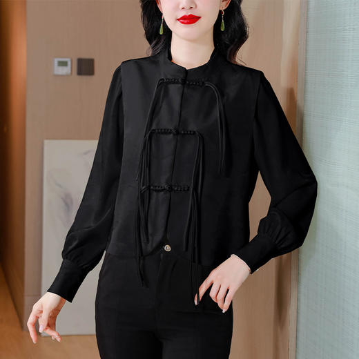 国风新中式，提花唐装改良马夹叠穿上衣KQL-A83N6999 商品图2