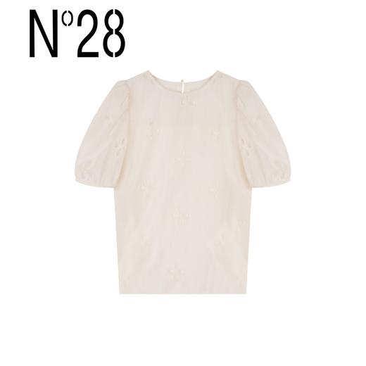 【破价】N°28 【那些花儿上衣】夏款圆领花朵图案小衫气质短袖T恤8A21S666 商品图1