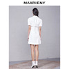 MAXRIENY白色西装裙夏短袖蝴蝶结连衣裙复古中长(货号:MC87DR285) 商品缩略图2