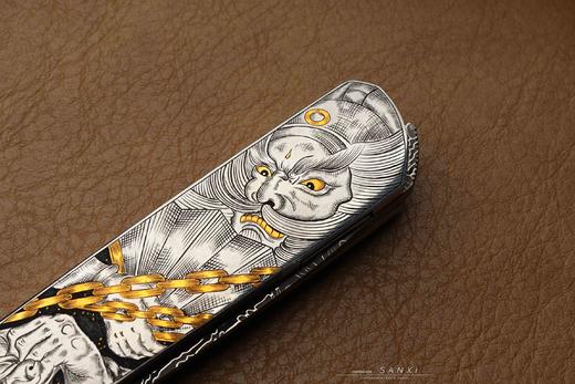 三希堂  现代刀系列  五鬼运财大马小折  未开刃 商品图9