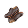 限时特价——经典款葡萄牙原产手工制作高品质舒适男士德比商务休闲皮鞋褐色M2100（超轻款） 商品缩略图6
