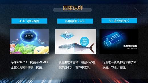 MeiLing/美菱冰箱BCD-501WP9B璀璨白501升十字对开门四门多门家用白冰箱 商品图2