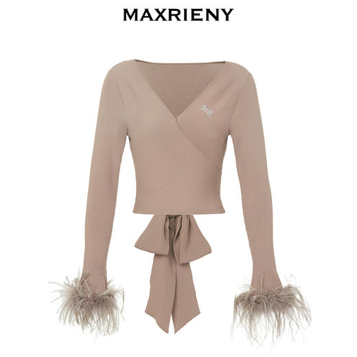 【城市芭蕾系列-商场同款】MAXRIENY芭蕾收腰套头针织衫修身上衣(货号:MC88SW594) 商品图4