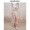 MAXRIENY精致浪漫复古感丝绒提花半裙秋冬包臀半身裙子(货号:MS88SK756) 商品缩略图1