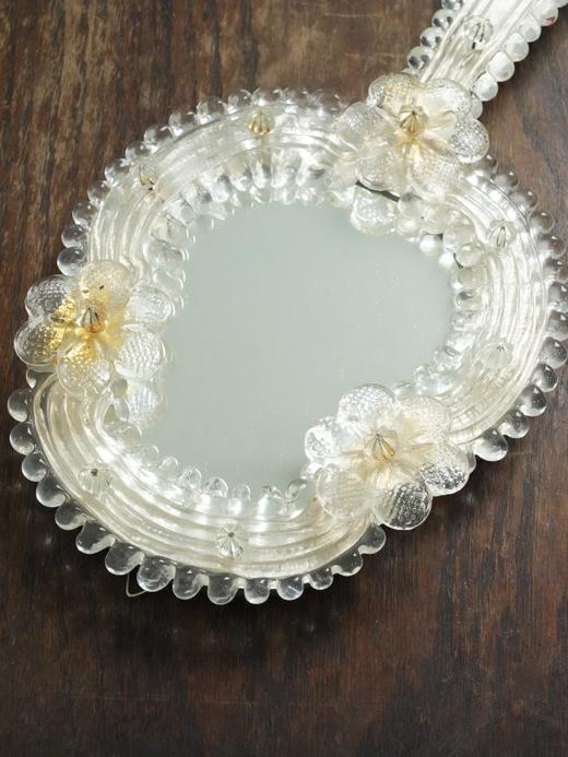 意大利Murano穆拉诺古董手持镜 壁挂镜R007 商品图8