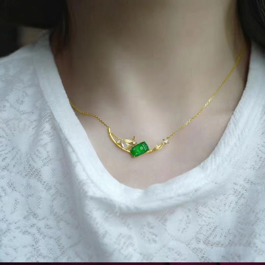 龢盒原创 青竹·翠蝉锁骨链项链 商品图4