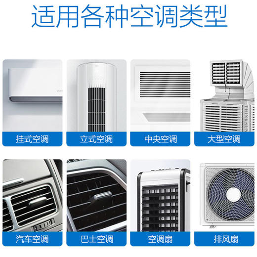 【让空调“呼吸”更畅快！】空气质量关系着我们的健康和生命，使用空调清洗剂，它能有效去除异味，洁净空气。省心省力！让你畅快呼吸，享受清新的环境！ 商品图2