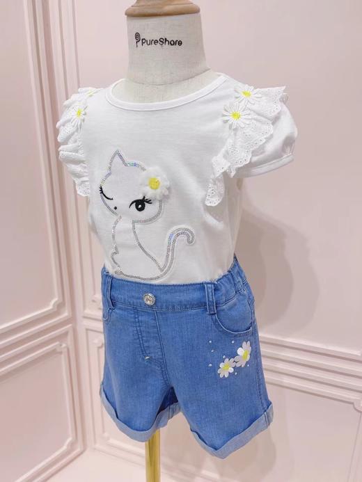 小雏菊牛仔短裤 商品图2