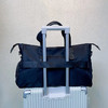 ALBB-休闲旅行包男女单肩大包防水尼龙包包个性撞色织带简约短途行李包 商品缩略图4