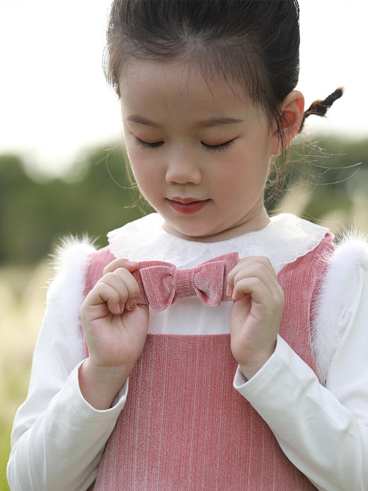 花边领针织长袖T恤 商品图3