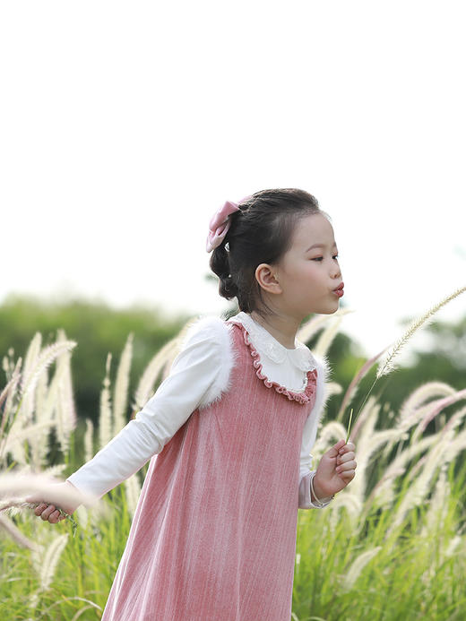 花边领针织长袖T恤 商品图1