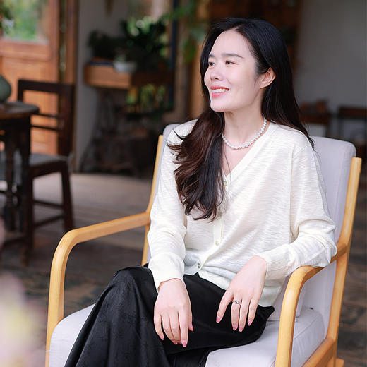 【福利清仓】冰雾针织开衫 竹节麻透气亲肤凉感 商品图3