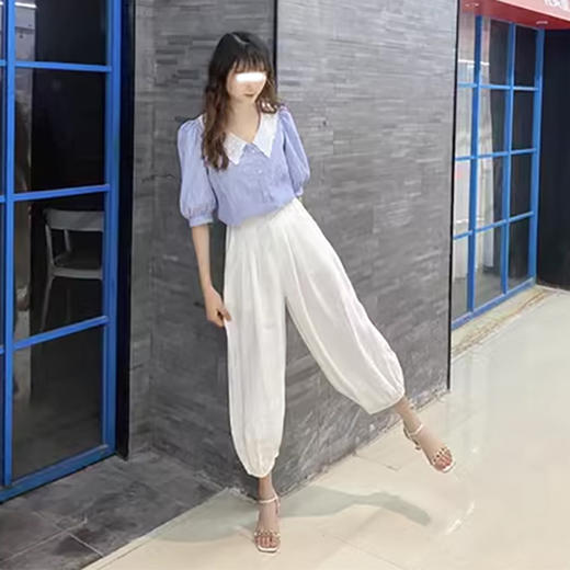 裁缝学苑AS49 八分棉麻阔腿裤纸样灯笼裤子女裤做衣服打版裁剪板 商品图3