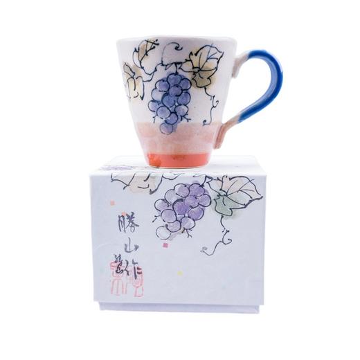 日本勝山作西庵窰美浓烧手工制手绘马克杯 商品图1