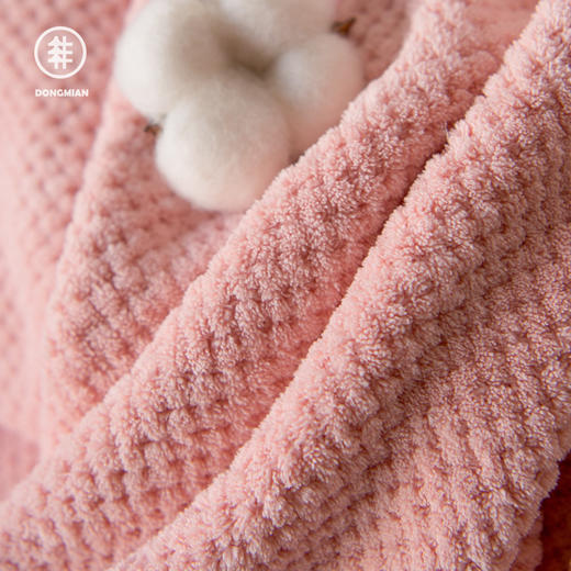 【39元三件套】菠萝格加厚浴巾干发帽三件套亲肤绒材质 三倍吸水 柔软细腻 敏感肌加大加厚设计 一物多用 商品图4