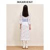 MAXRIENY清新碎花腰封设计感连衣裙收腰显瘦仙美度假风裙子(货号:MS88DR533) 商品缩略图3