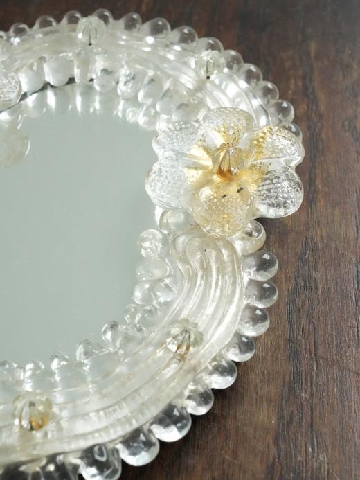 意大利Murano穆拉诺古董手持镜 壁挂镜R007 商品图3