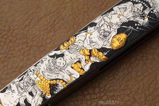 三希堂  现代刀系列  五鬼运财大马小折  未开刃 商品图10