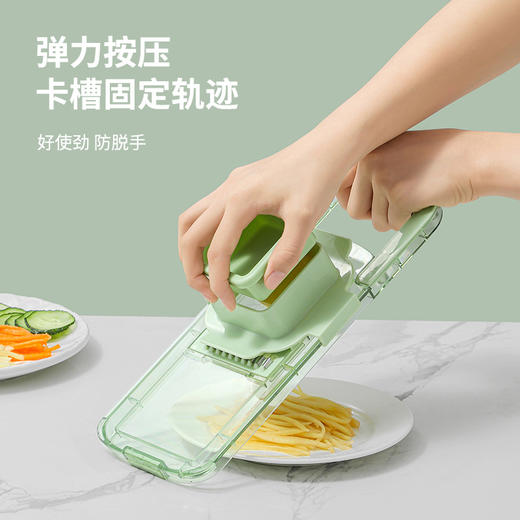 ALBB-切丝器家用厨房手动切菜神器多功能透明水果黄瓜土豆切片刨擦丝器 商品图1