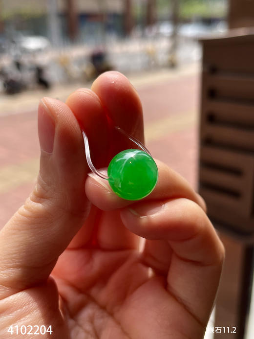 艳绿珠子 裸石。  79999【4102204】 商品图5