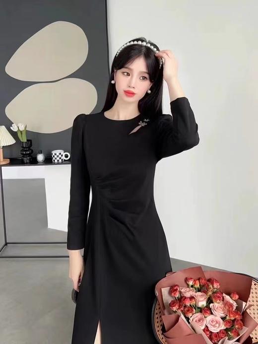 6.22断码清→蝴蝶仙子~秒杀款23B-815 镂空法式连衣裙-喜出 商品图2