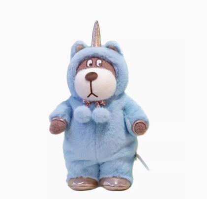 小熊汉斯-独角兽连体衣套装蓝-S 商品图0